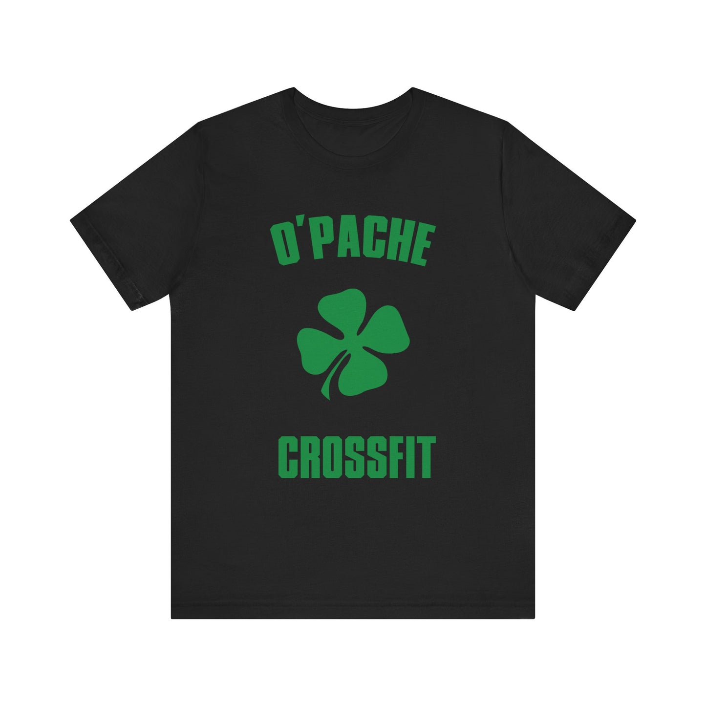 O'Pache CrossFit Unisex Short Sleeve Tee (Black/Green)