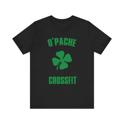 O'Pache CrossFit Unisex Short Sleeve Tee (Black/Green)
