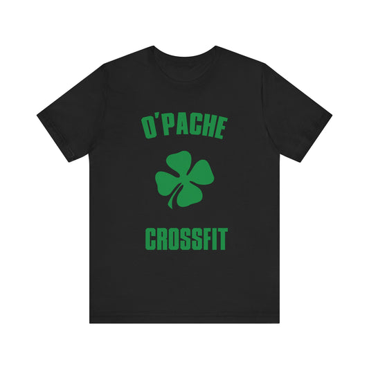 O'Pache CrossFit Unisex Short Sleeve Tee (Black/Green)