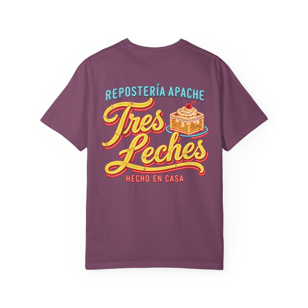 Tres Leches Neon Unisex Garment-Dyed T-Shirt