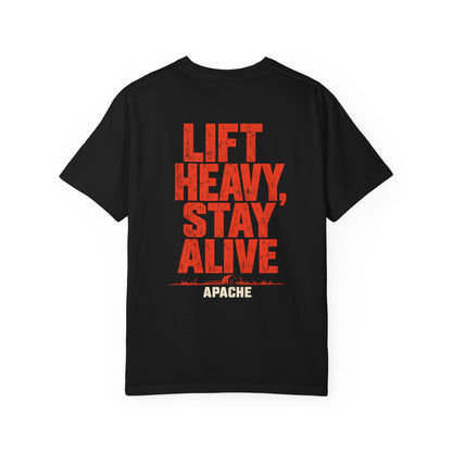 Apache Stay Alive Tee -  Unisex Garment-Dyed T-Shirt