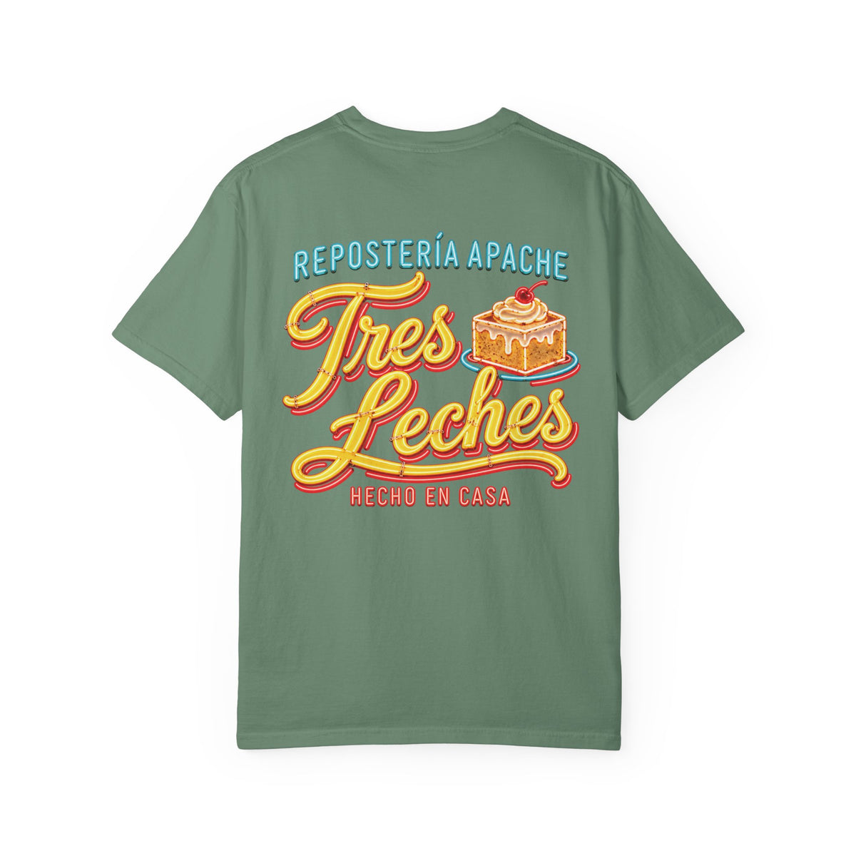 Tres Leches Neon Unisex Garment-Dyed T-Shirt